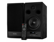 SVEN MC-20 Black,  2.0 / 2x45W RMS, Bluetooth v. 2.1 +EDR, Digital LED display, FM-tuner, USB flash, SD card, remote control, Headphone input, glossy black front panels, wooden.